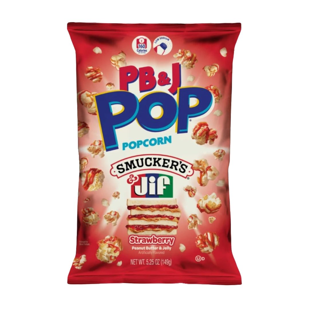 Candy Pop Popcorn Strawberry & Peanut Butter - 149 gram