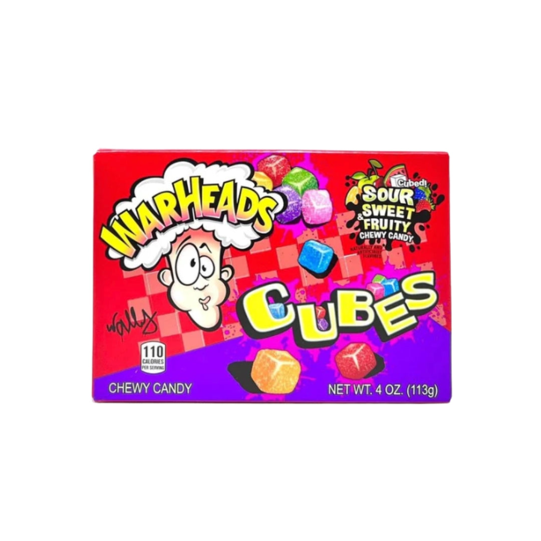 Warheads Cubes Sour Fruity Flavors - 113 gram