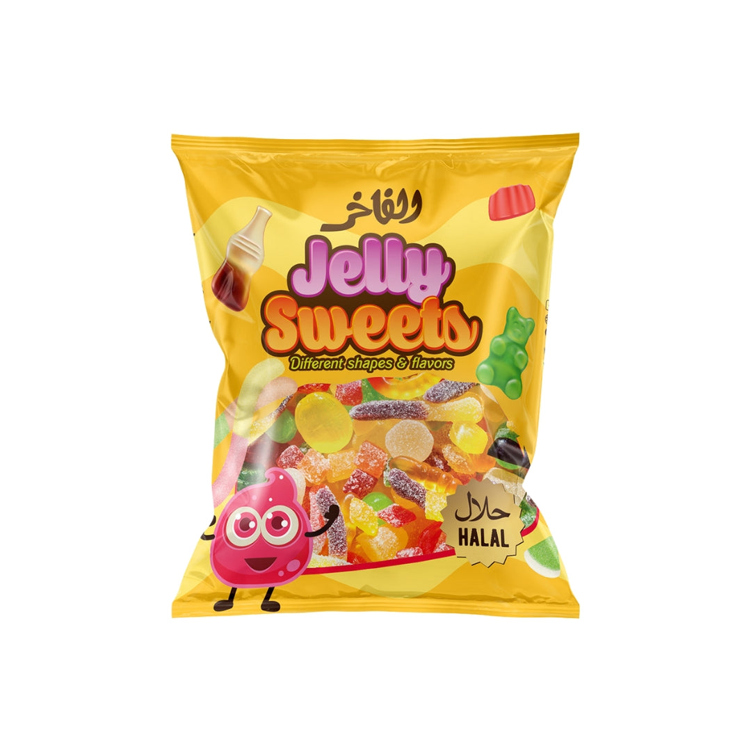 Alfakhr Jelly HALAL Sweet Bananas and Rings - 80 gram