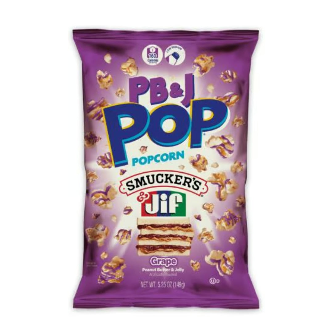 Candy Pop Popcorn Grape & Peanut Butter - 149 gram