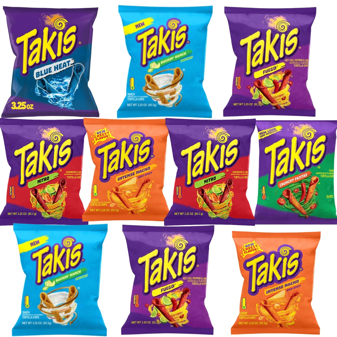 GRATIS 10x TAKIS (92 gram)  – automatisch toegevoegd bij bestelling vanaf €30