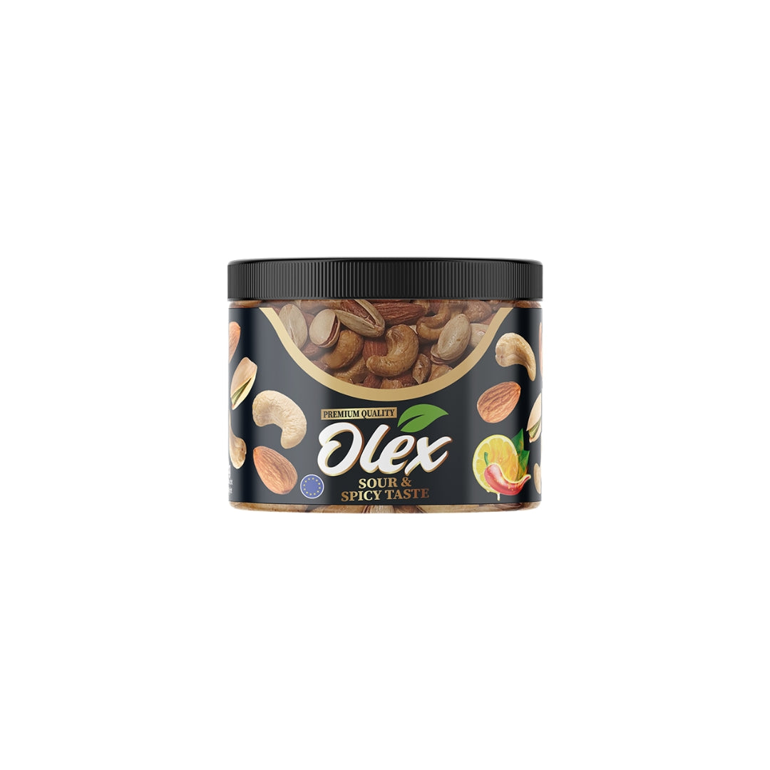 Olex Gemengde Noten Geroosterd Sour & Spicy - 140 gram