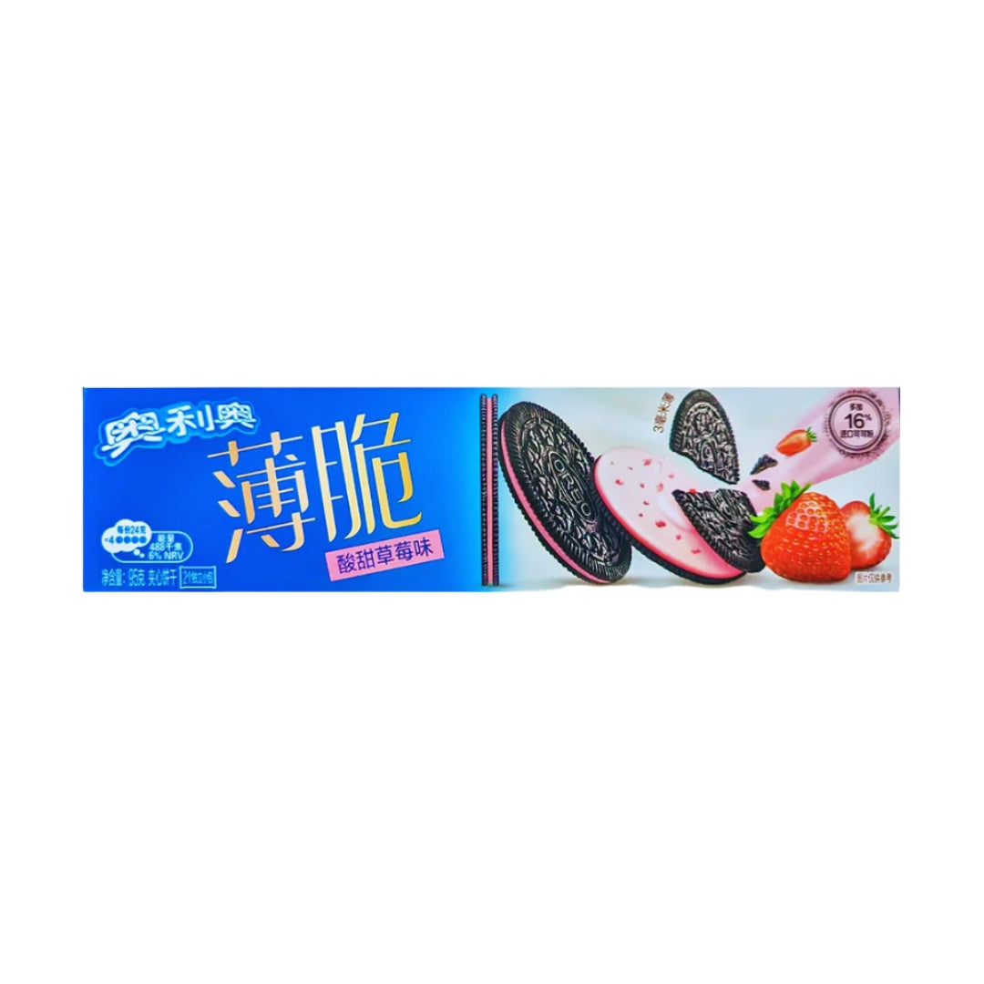Oreo Thin Crisp Sweet & Sour Strawberry Flavor - 95 gram