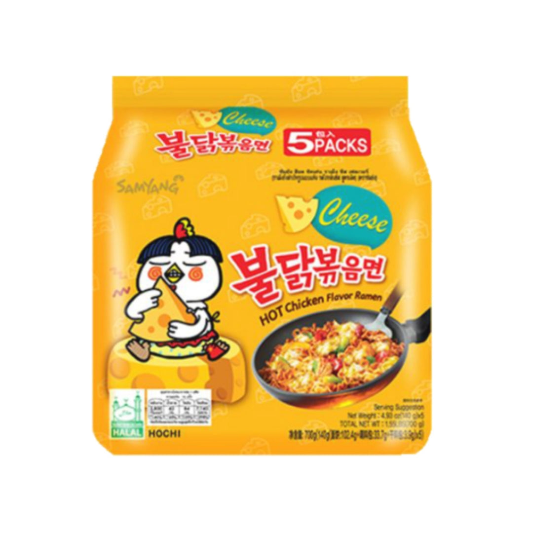 Samyang Hot Chicken Ramen Cheese 5 pack - 700 gram