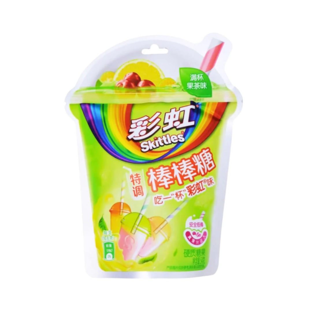 Skittles Lollipop Fruit Tea Flavor - 54 gram