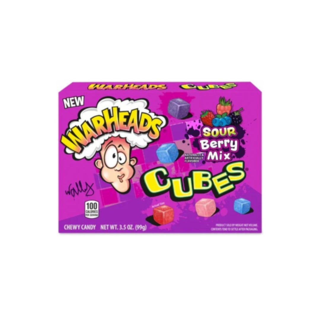 Warheads Cubes Sour Berry Mix - 99 gram